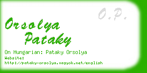 orsolya pataky business card